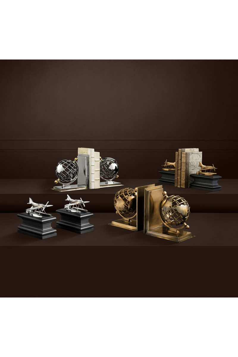 Metal Bookend Set (2) | Eichholtz Globe | Eichholtzmiami.com