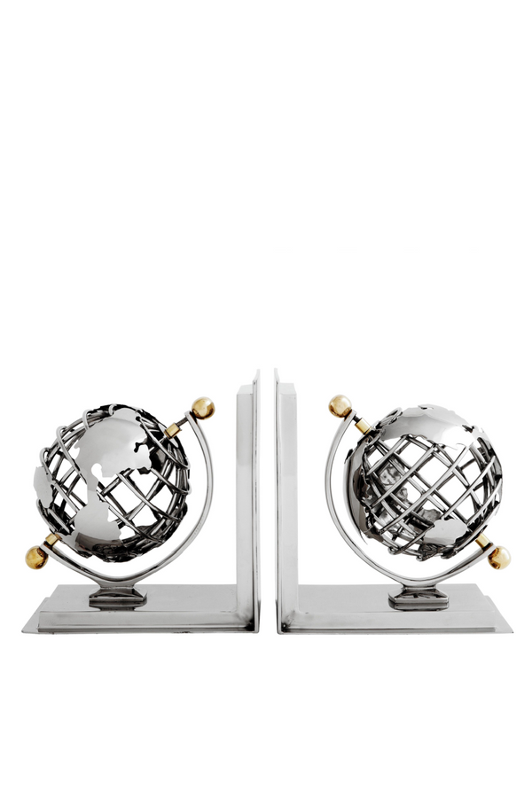 Metal Bookend Set (2) | Eichholtz Globe | Eichholtzmiami.com