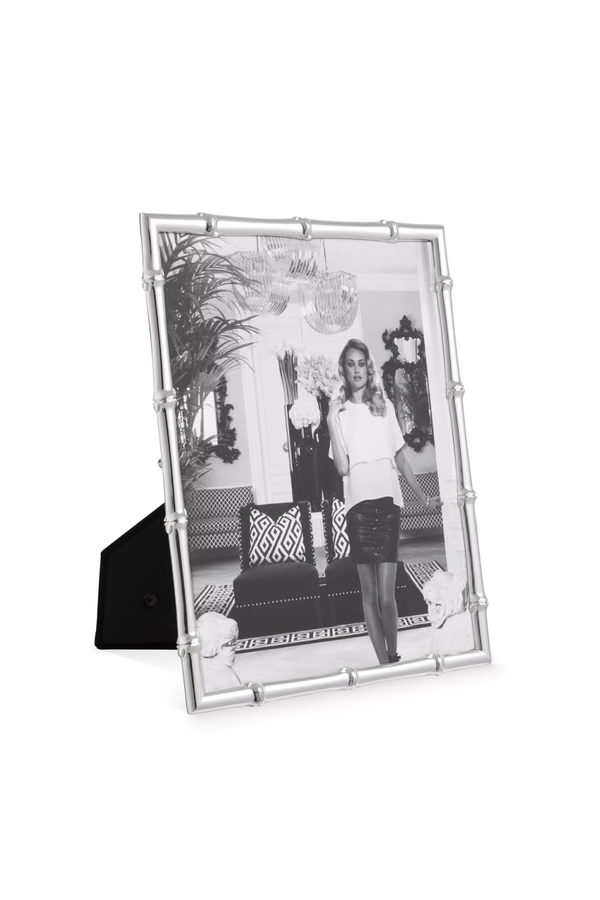 Silver-Plated Faux-Bamboo Picture Frame | Eichholtz Holden - L | Eichholtzmiami.com