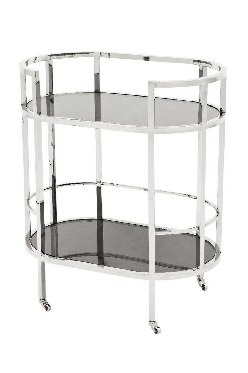 Smoked Glass 2-Layer Trolley | Eichholtz Townhouse | Eichholtzmiami.com