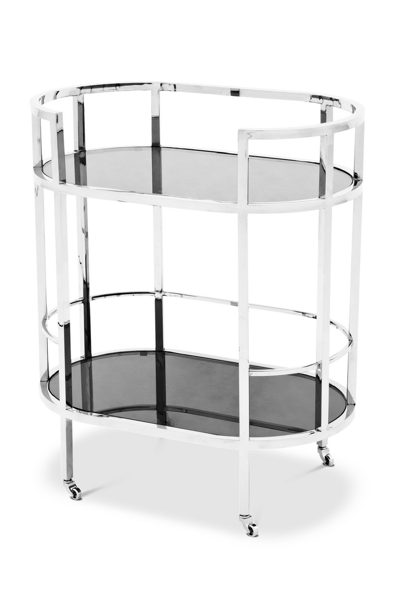 Smoked Glass 2-Layer Trolley | Eichholtz Townhouse | Eichholtzmiami.com