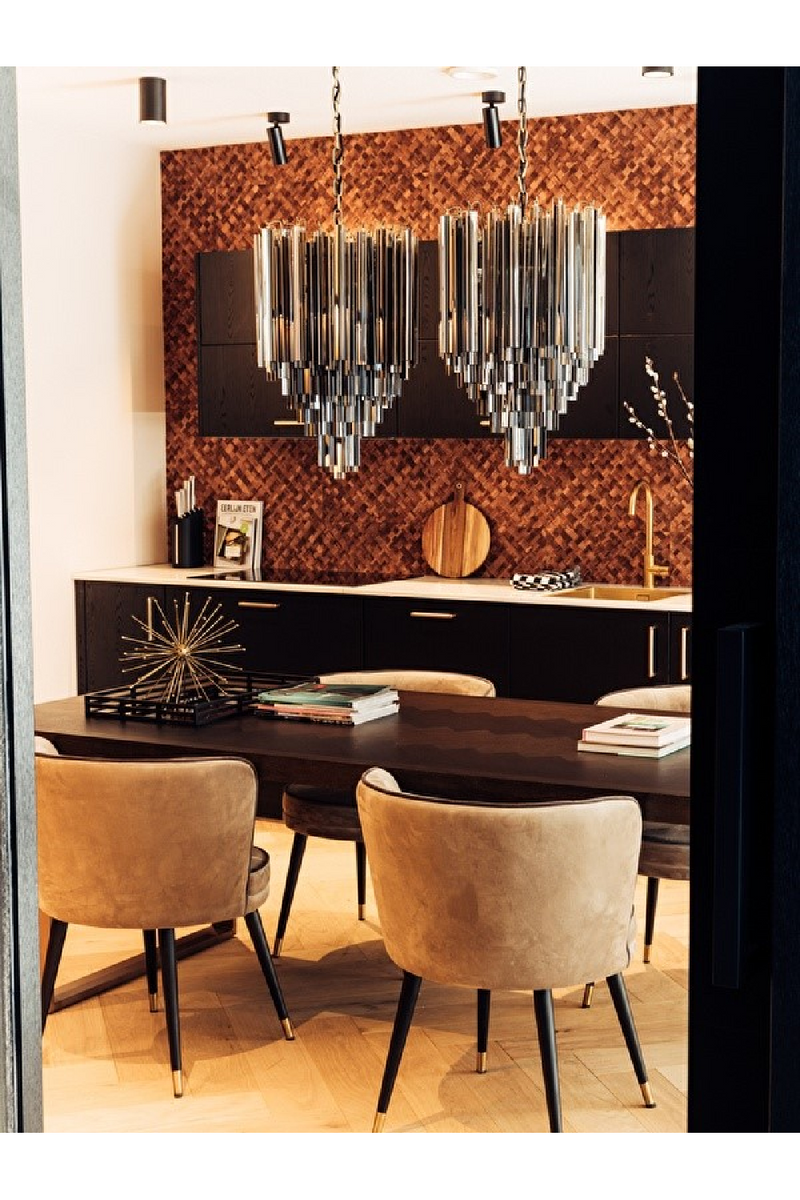 Tapered Glass Rods Chandelier | Eichholtz Salerno | Eichholtzmiami.com