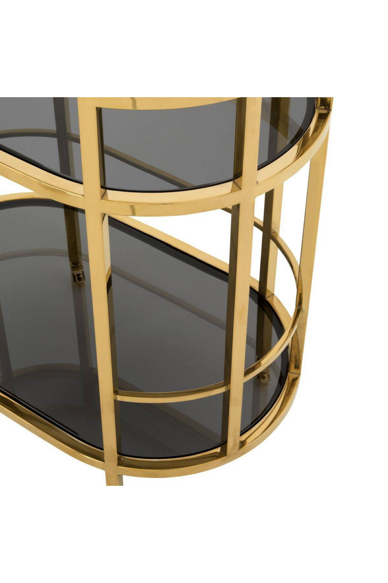 Smoked Glass 2-Layer Trolley | Eichholtz Townhouse | Eichholtzmiami.com