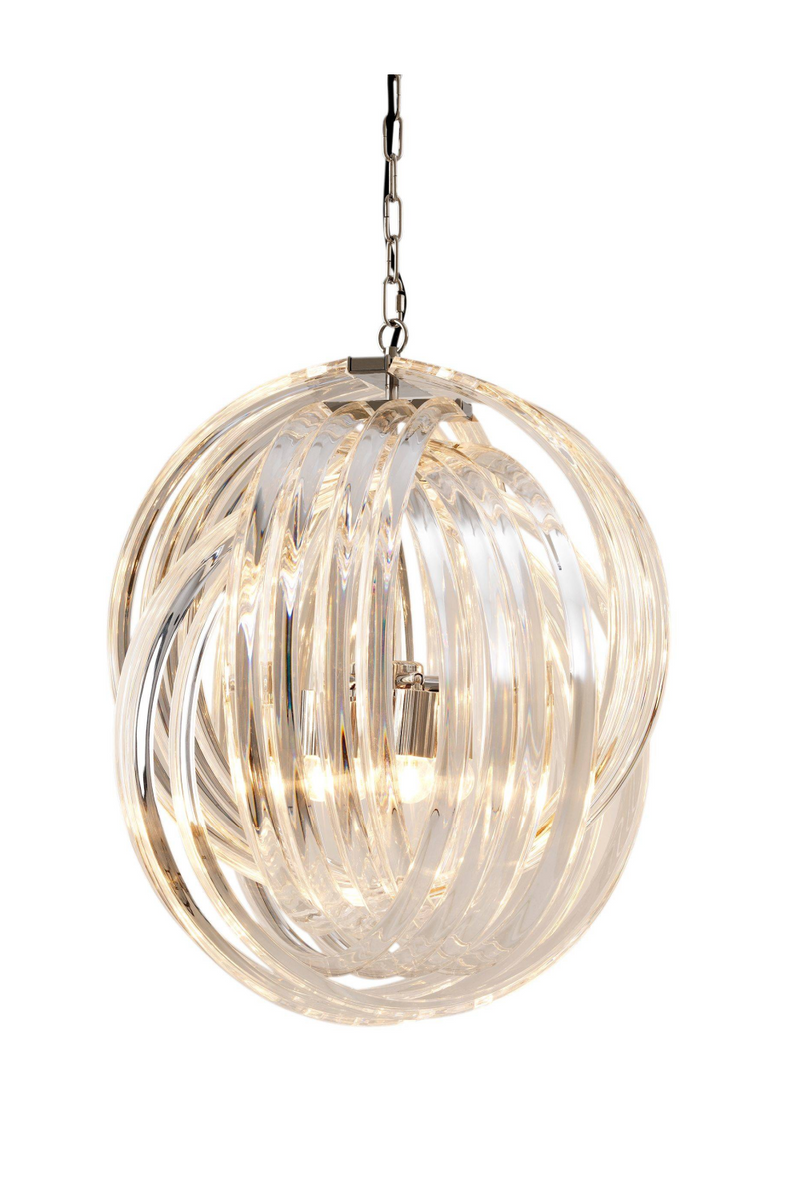 Lucite Loop Chandelier | Eichholtz Marco Polo | Eichholtzmiami.com