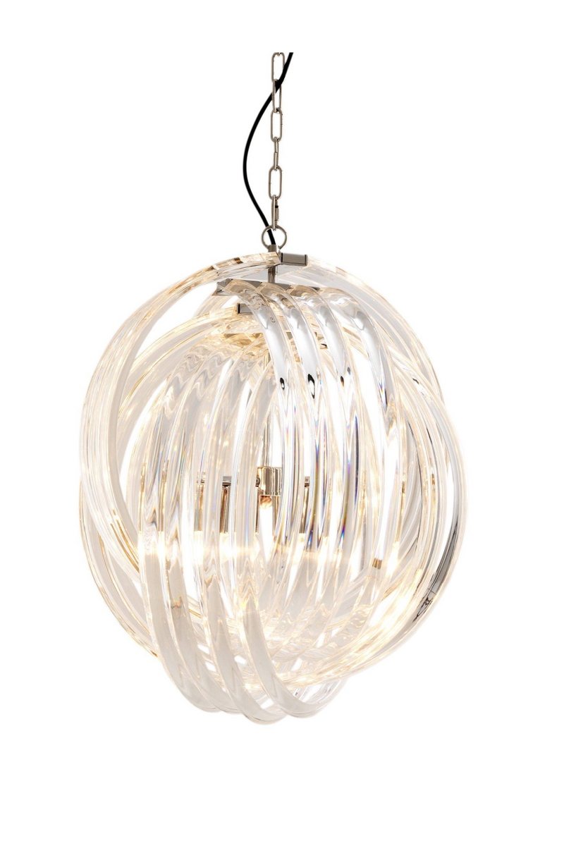 Lucite Loop Chandelier | Eichholtz Marco Polo | Eichholtzmiami.com