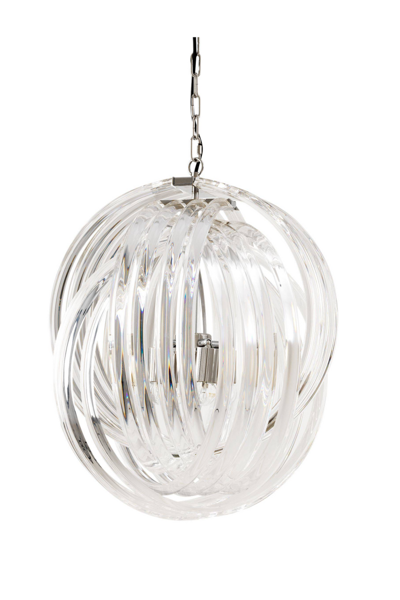 Lucite Loop Chandelier | Eichholtz Marco Polo | Eichholtzmiami.com