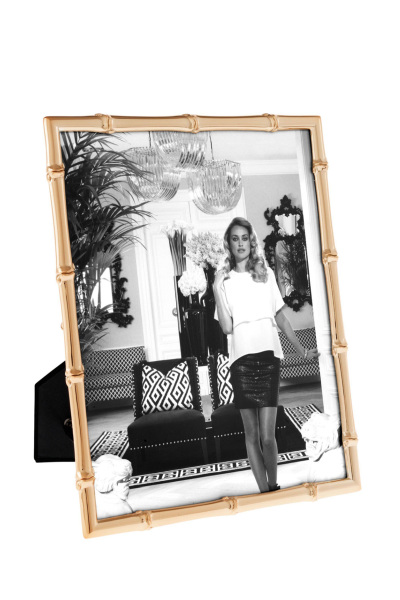 Silver-Plated Faux-Bamboo Picture Frame | Eichholtz Holden - L | Eichholtzmiami.com