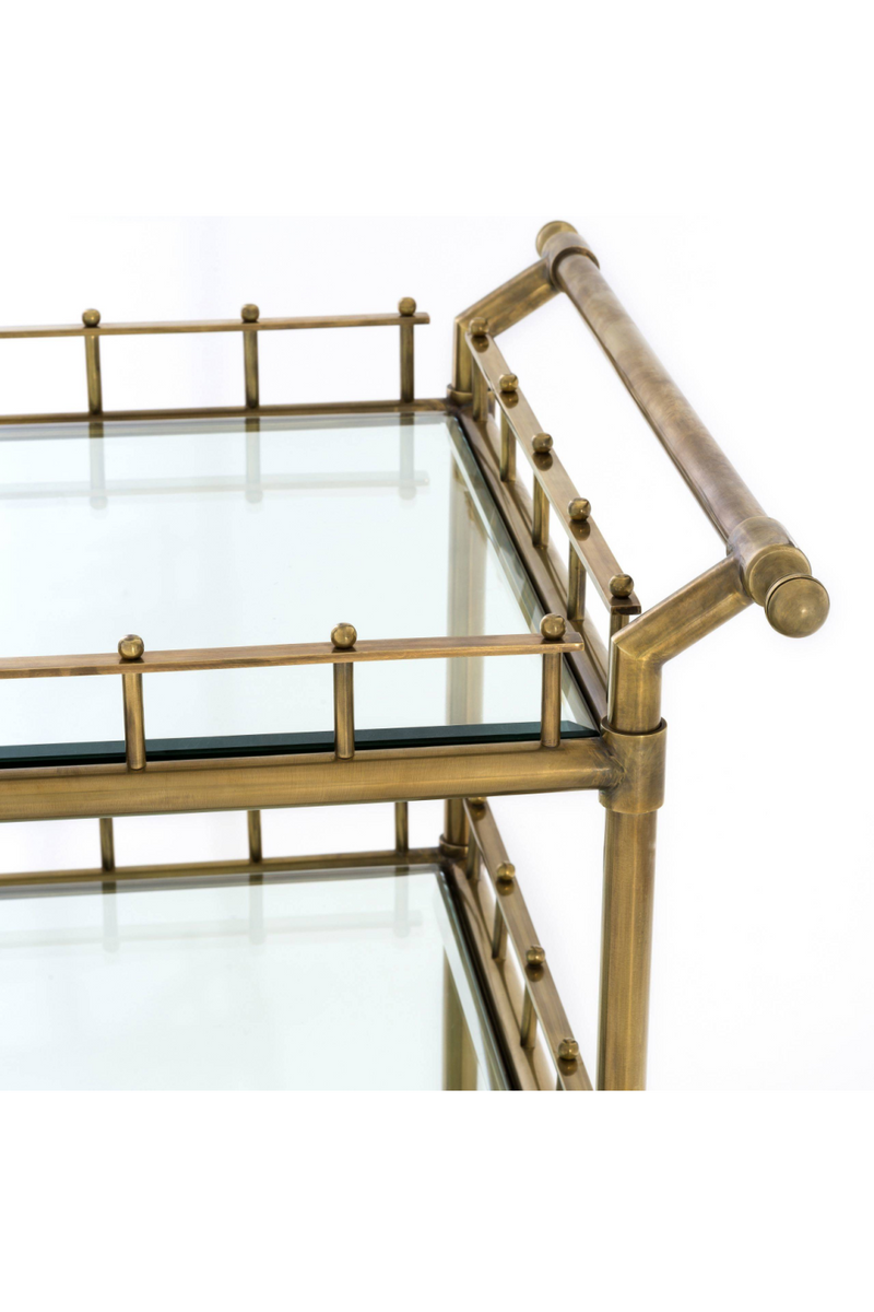 Vintage Brass Trolley | Eichholtz Scarlett | Eichholtzmiami.com