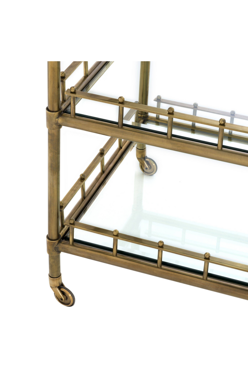 Vintage Brass Trolley | Eichholtz Scarlett | Eichholtzmiami.com
