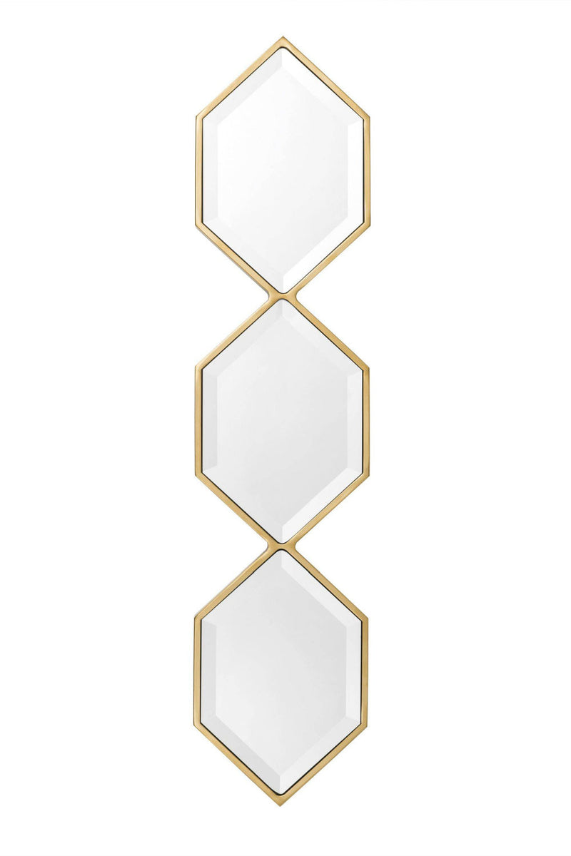 Hexagonal Beveled Trio Mirror Glass | Eichholtz Saronno | Eichholtzmiami.com