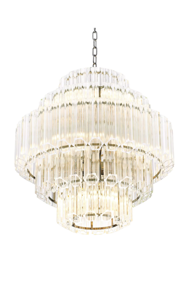 Cascading Bevelled Glass Chandelier | Eichholtz Vittoria | Eichholtzmiami.com