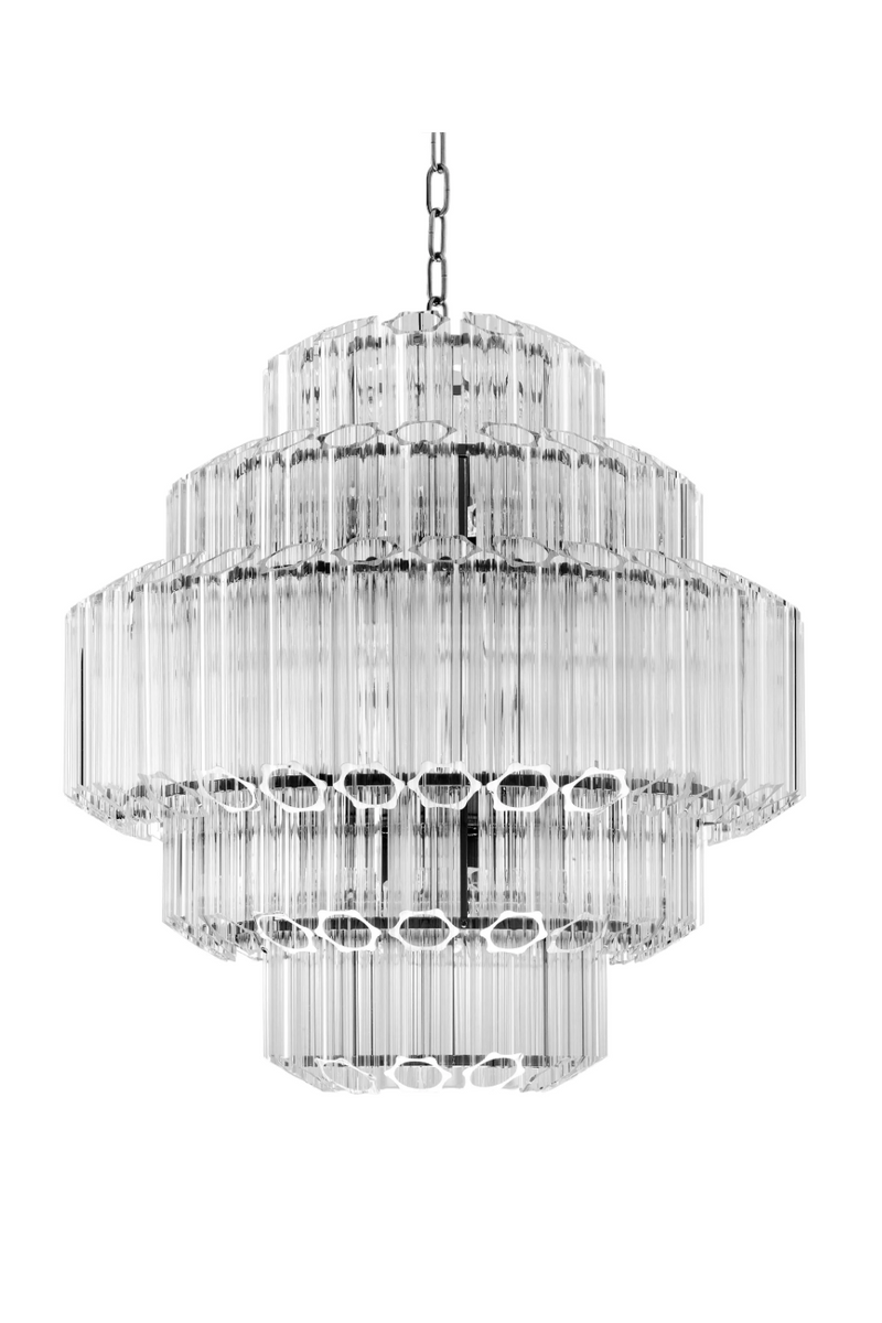 Cascading Bevelled Glass Chandelier | Eichholtz Vittoria | Eichholtzmiami.com