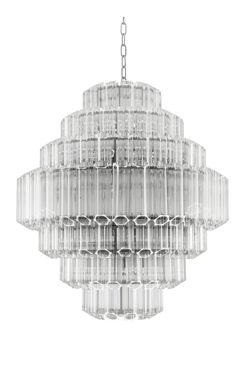 Cascading Bevelled Glass Chandelier | Eichholtz Vittoria | Eichholtzmiami.com