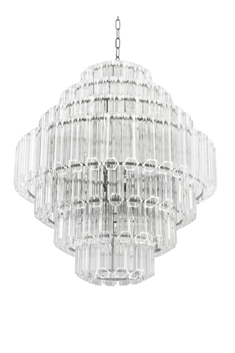 Cascading Bevelled Glass Chandelier | Eichholtz Vittoria | Eichholtzmiami.com