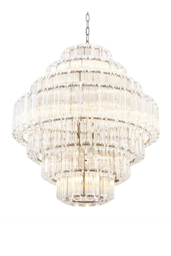 Cascading Bevelled Glass Chandelier | Eichholtz Vittoria | Eichholtzmiami.com