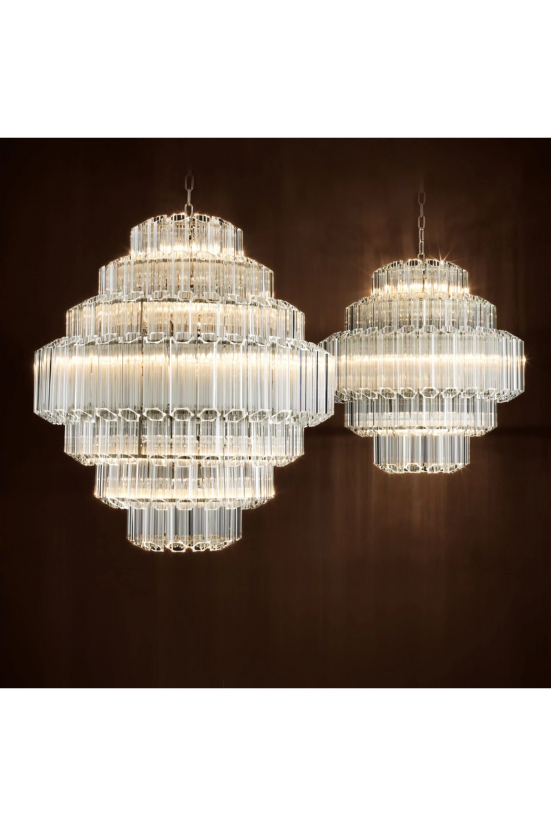 Cascading Bevelled Glass Chandelier | Eichholtz Vittoria | Eichholtzmiami.com
