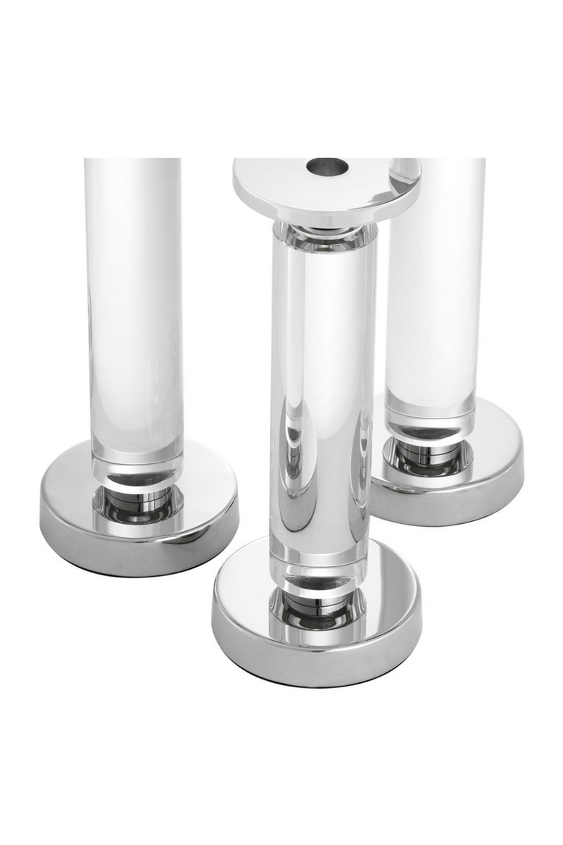 Crystal Glass Candle Holder (Set of 3) | Eichholtz Chapman | Eichholtzmiami.com