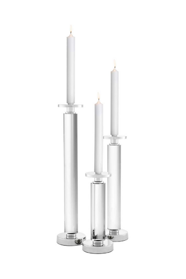Crystal Glass Candle Holder (Set of 3) | Eichholtz Chapman | Eichholtzmiami.com