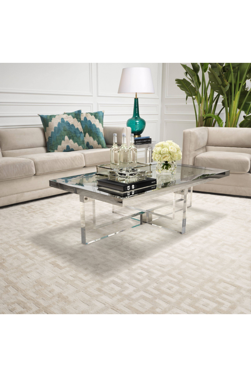 Cream Woven Viscose Carpet | Eichholtz Reeves | Eichholtzmiami.com