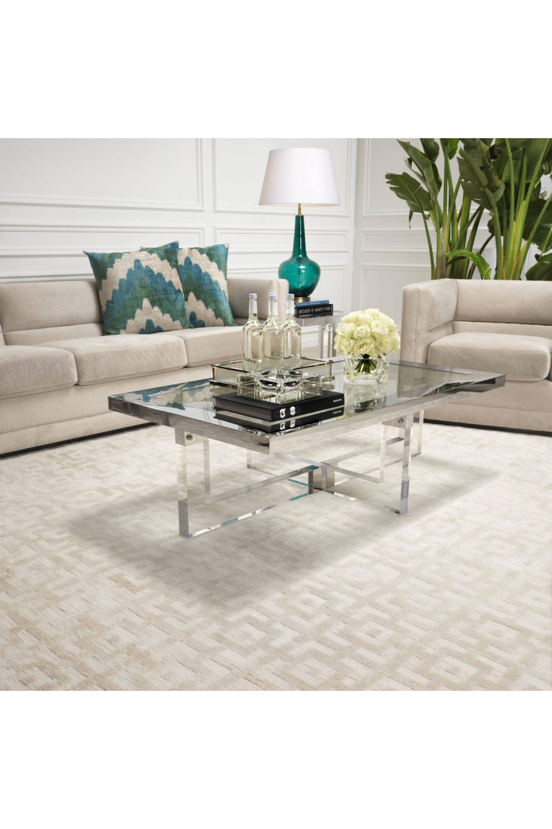 Cream Woven Viscose Carpet | Eichholtz Reeves | Eichholtzmiami.com