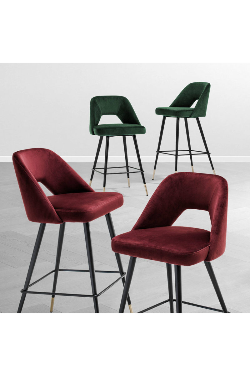 Velvet Bar Stool | Eichholtz Avorio | Eichholtzmiami.com