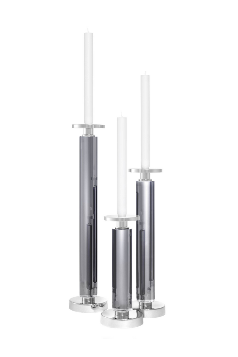 Crystal Glass Candle Holder (Set of 3) | Eichholtz Chapman | Eichholtzmiami.com