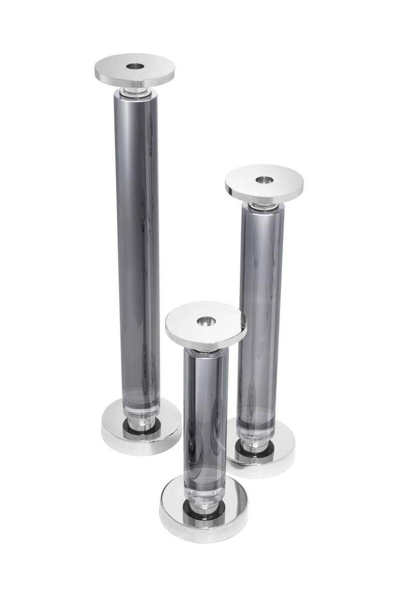 Crystal Glass Candle Holder (Set of 3) | Eichholtz Chapman | Eichholtzmiami.com