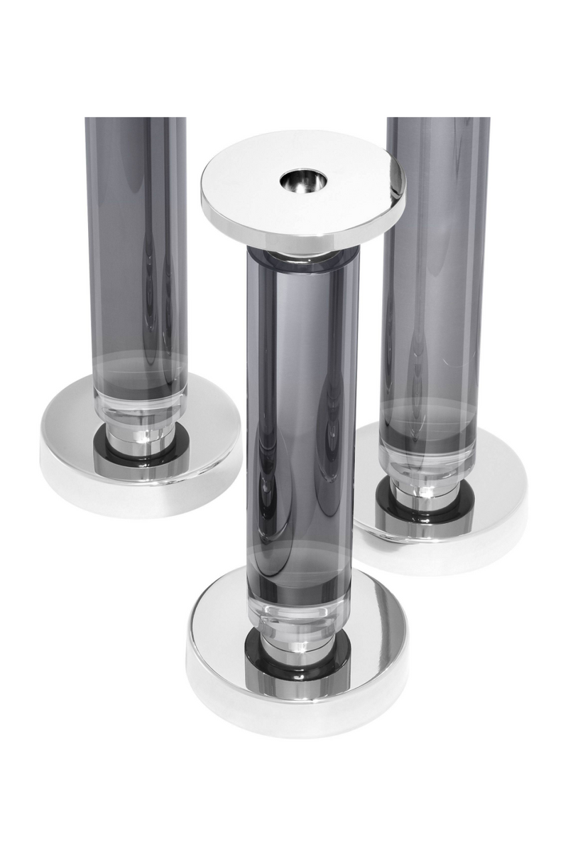 Crystal Glass Candle Holder (Set of 3) | Eichholtz Chapman | Eichholtzmiami.com