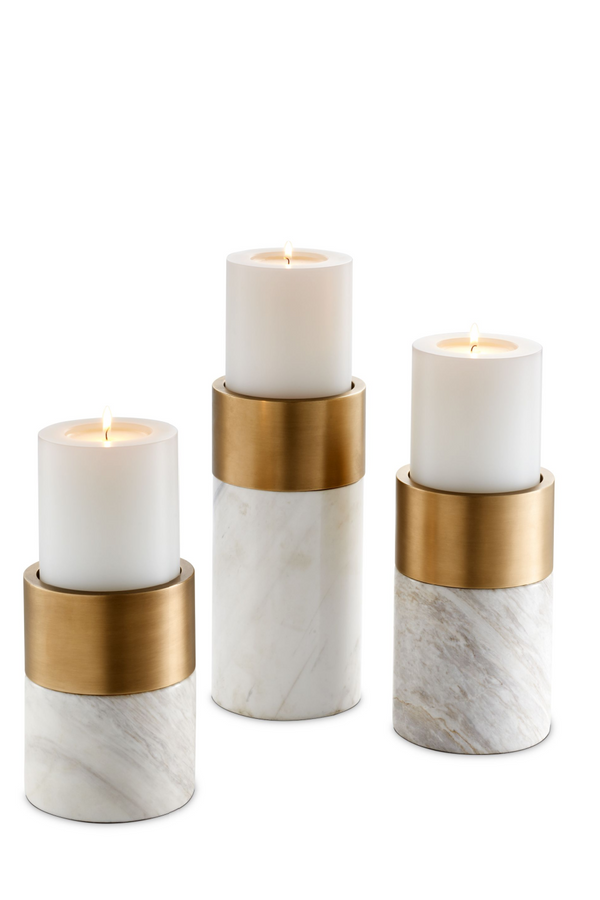 Marble Candle Holder Set (3) | Eichholtz Sierra | Eichholtzmiami.com