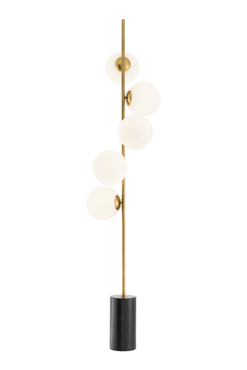Globe Black Marble Base Floor Lamp | Eichholtz Tempo | Eichholtzmiami.com