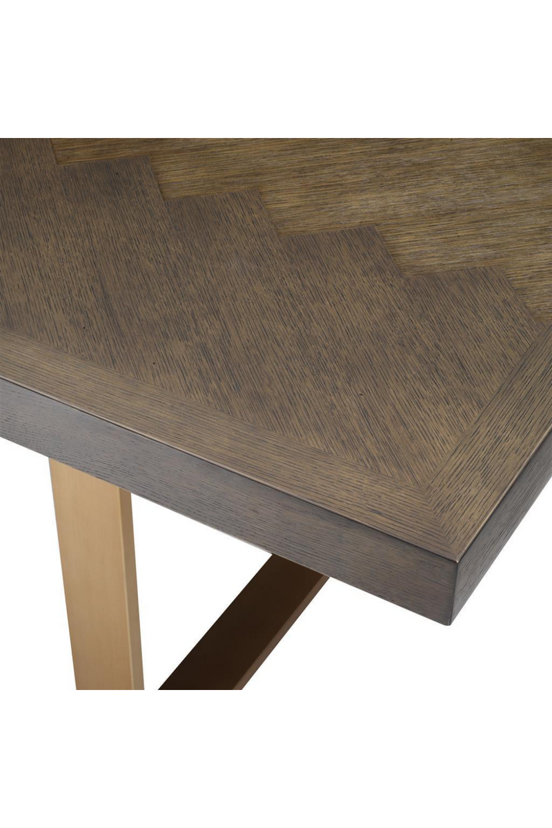 Brass Oak Dining Table 120" | Eichholtz Melchior | Eichholtzmiami.com