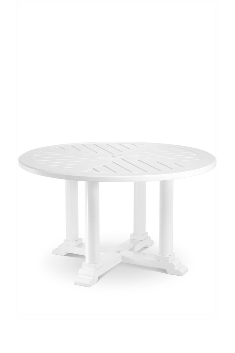 White Round Outdoor Dining Table S | Eichholtz Bell Rive | Eichholtzmiami.com