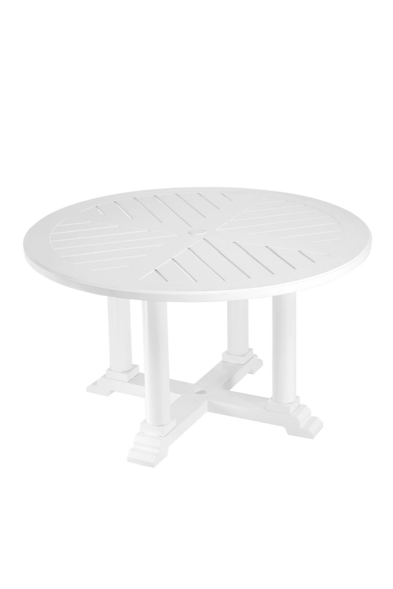 White Round Outdoor Dining Table S | Eichholtz Bell Rive | Eichholtzmiami.com