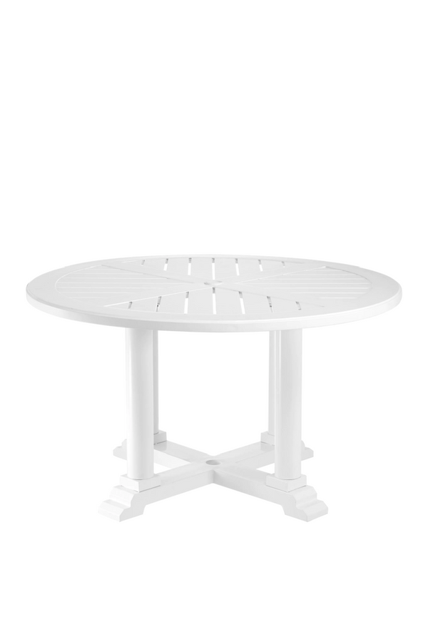 White Round Outdoor Dining Table S | Eichholtz Bell Rive | Eichholtzmiami.com