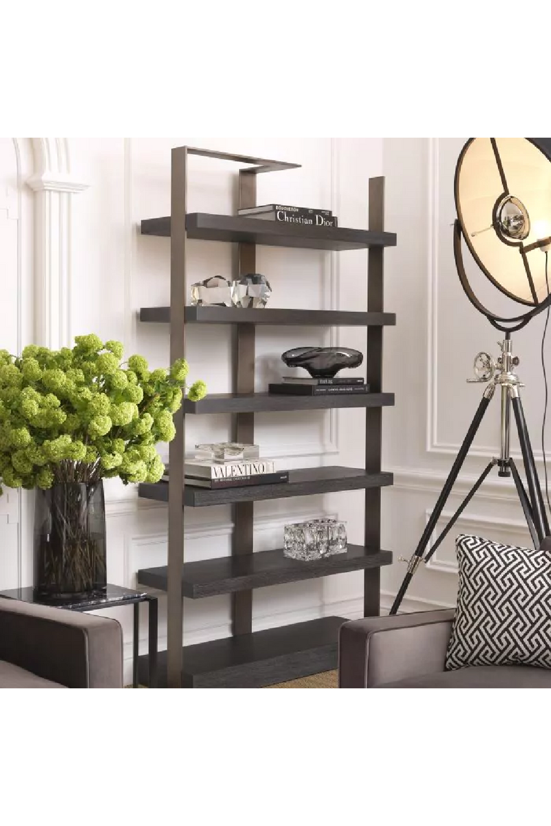 Metal Framed 6-Shelf Bookcase | Eichholtz Geo | Eichholtzmiami.com