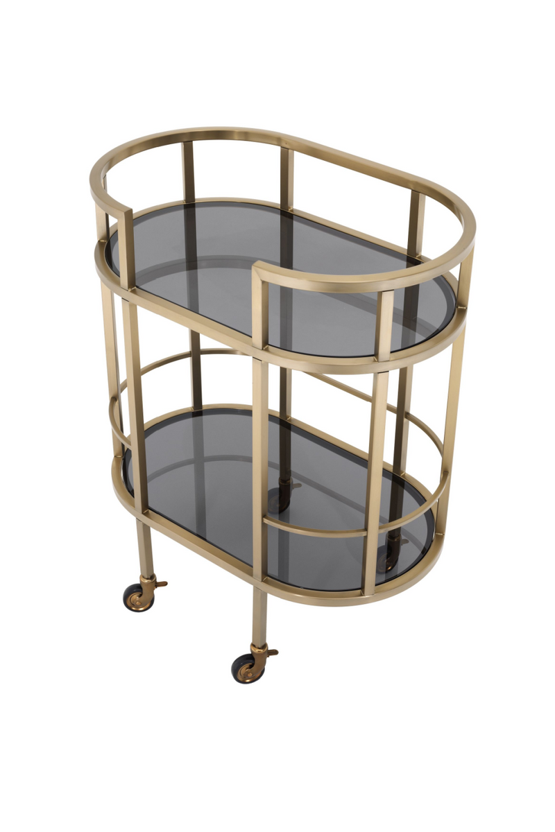 Smoked Glass 2-Layer Trolley | Eichholtz Townhouse | Eichholtzmiami.com