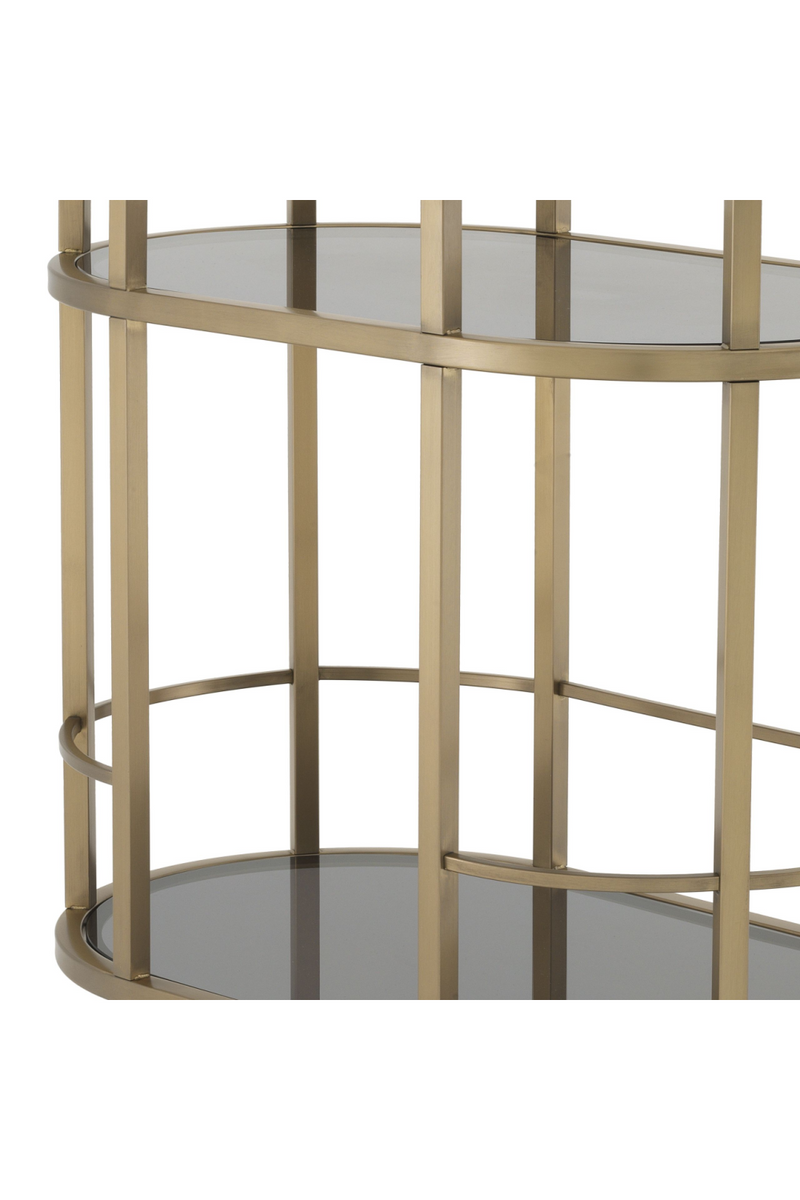 Smoked Glass 2-Layer Trolley | Eichholtz Townhouse | Eichholtzmiami.com