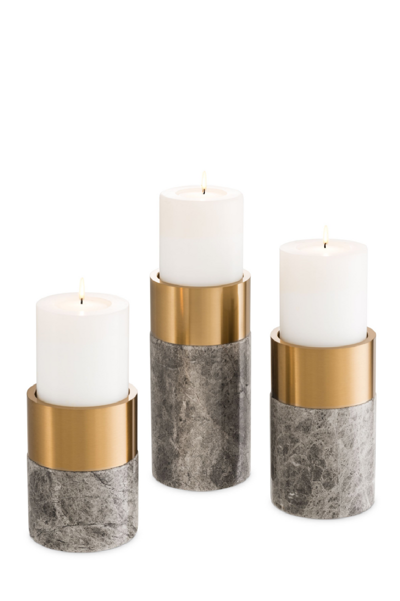 Marble Candle Holder Set (3) | Eichholtz Sierra | Eichholtzmiami.com