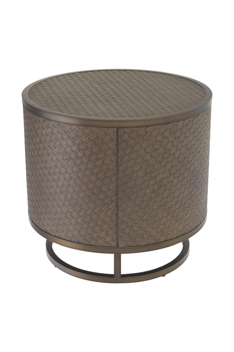 Woven Washed Oak Side Table | Eichholtz Napa Valley | Eichholtzmiami.com