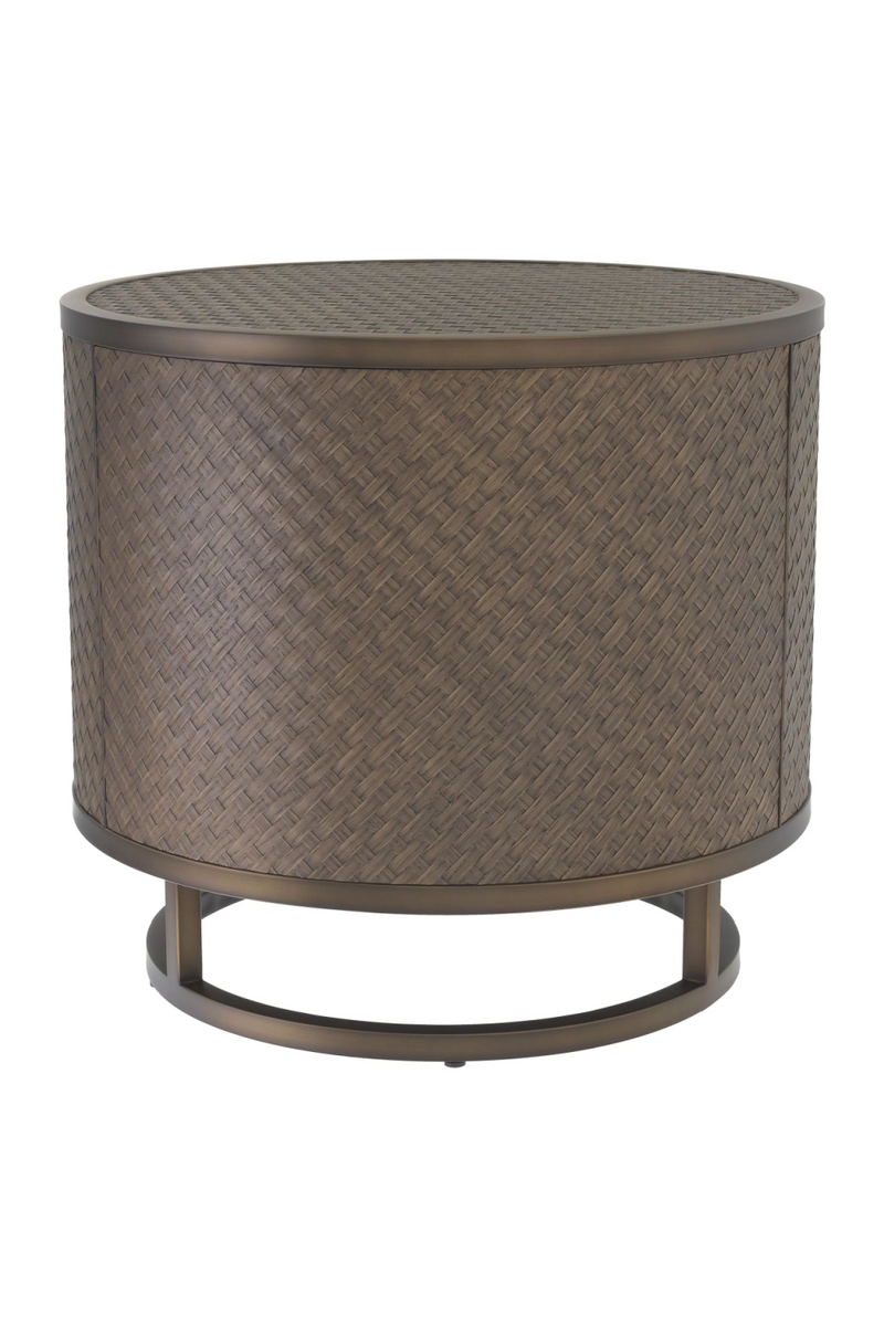 Woven Washed Oak Side Table | Eichholtz Napa Valley | Eichholtzmiami.com