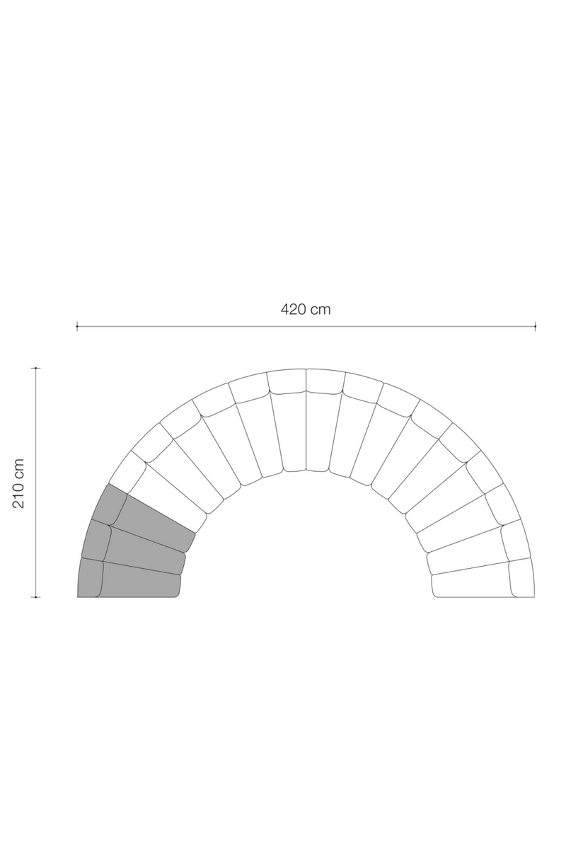 Curved Modular Sofa | Eichholtz Lando | Eichholtzmiami.com