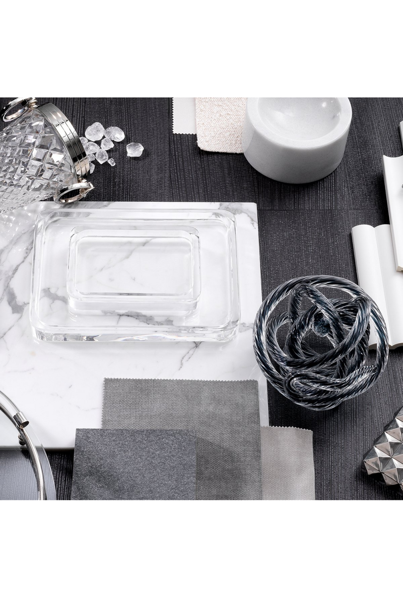 Gray Glass Rope Desk Accessory | Eichholtz Dominico | Eichholtzmiami.com