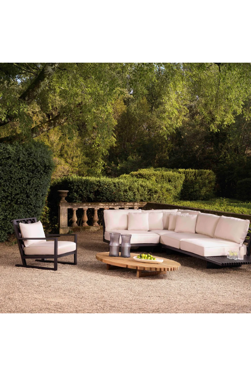 Black Outdoor Sunbrella Lounge Chair | Eichholtz Como | Eichholtz Miami