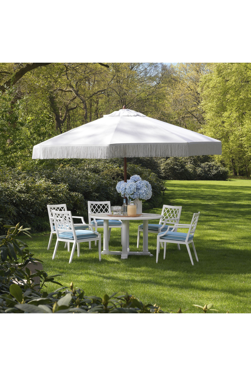 White Round Outdoor Dining Table S | Eichholtz Bell Rive | Eichholtzmiami.com