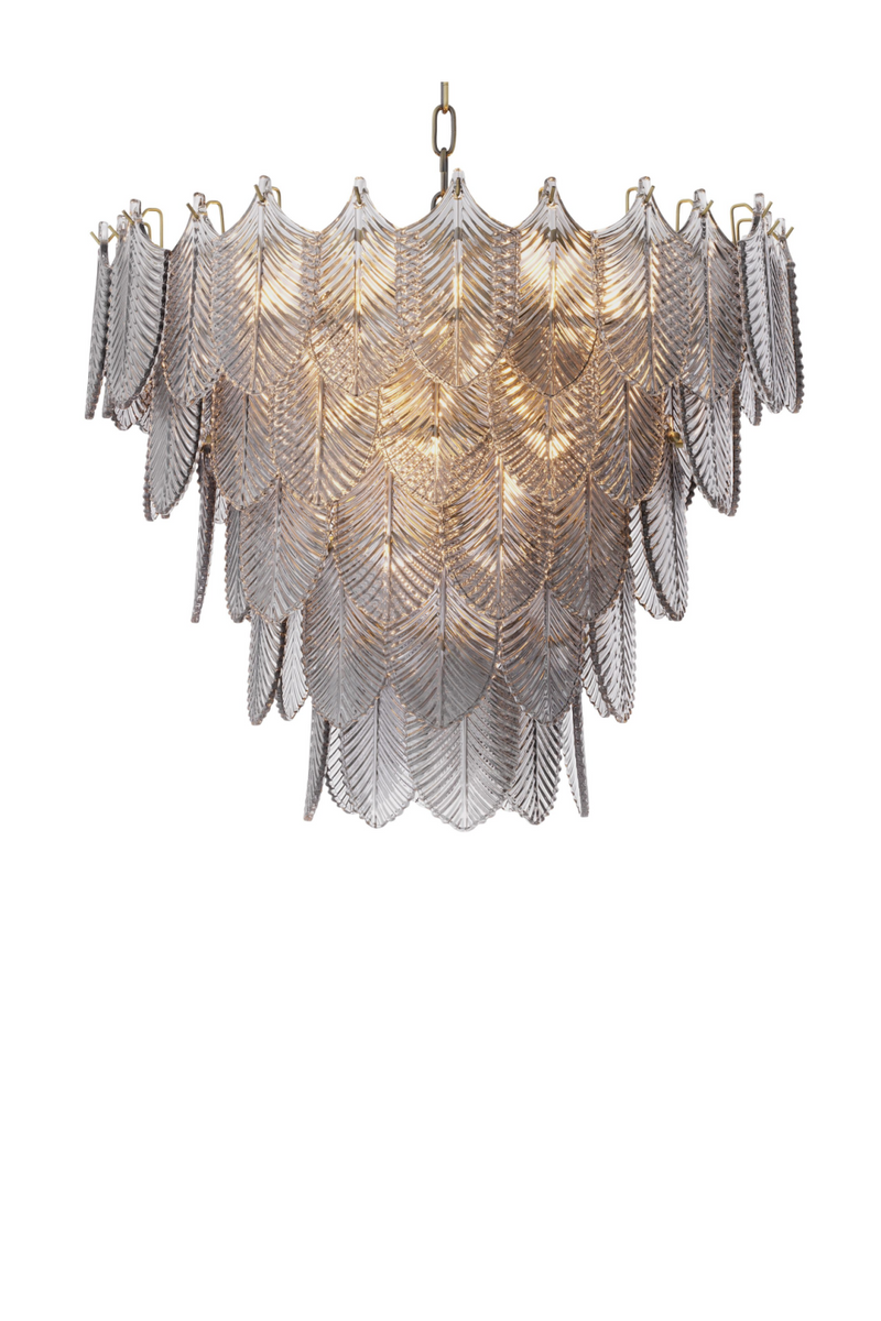 Smoked Glass Layered Chandelier | Eichholtz Verbier | Eichholtzmiami.com