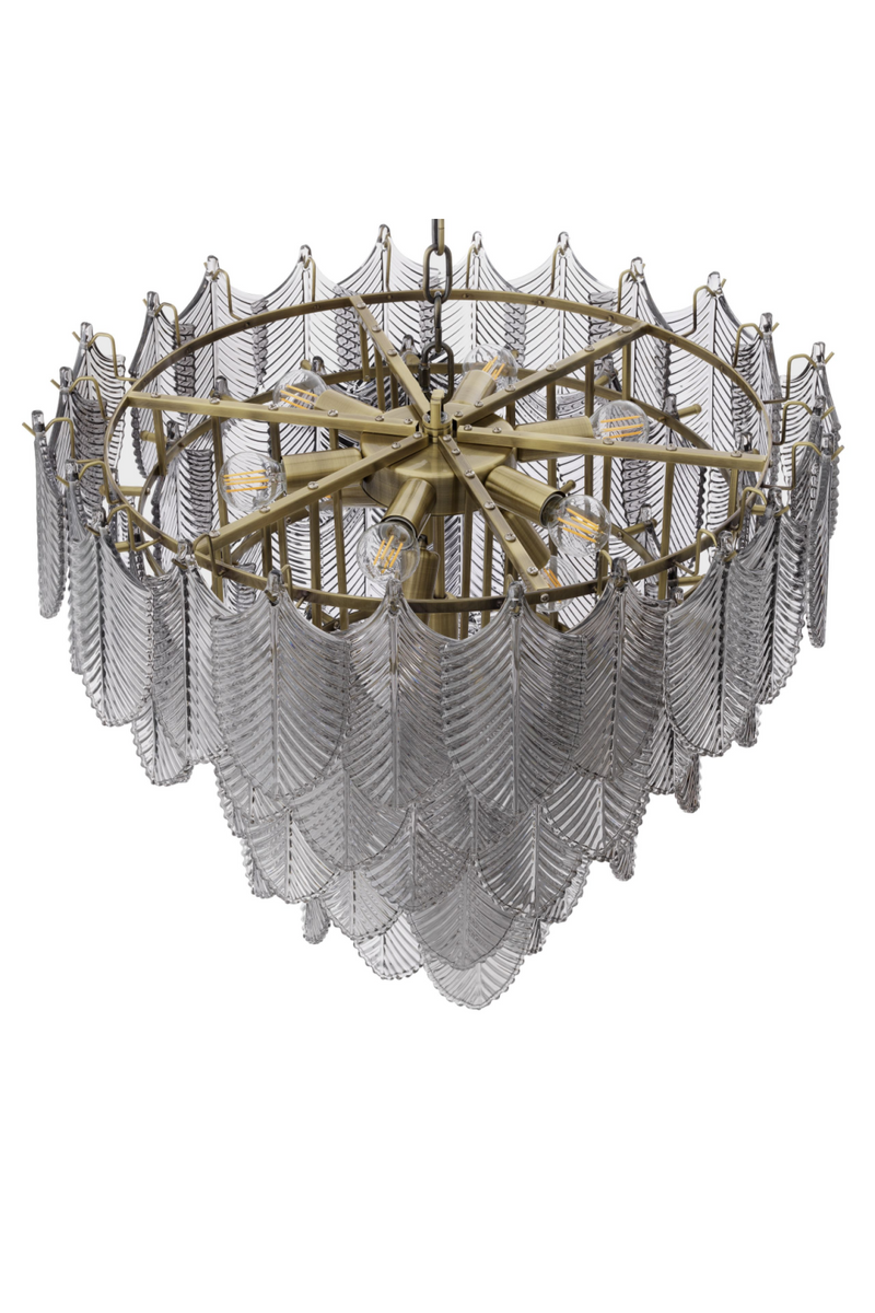 Smoked Glass Layered Chandelier | Eichholtz Verbier | Eichholtzmiami.com
