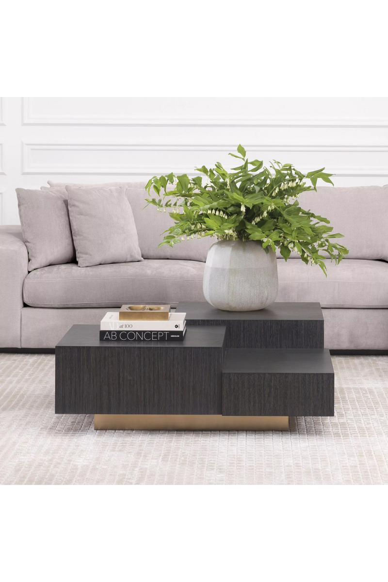 Oak Geometrical Coffee Table | Eichholtz Nerone | Eichholtzmiami.com