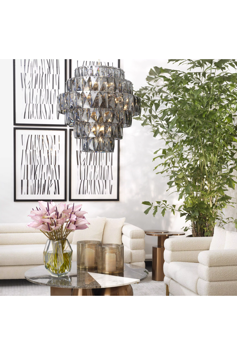Glass Layered Chandelier L | Eichholtz Amazone | Eichholtzmiami.com