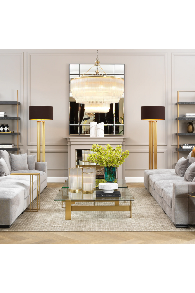 Glass Layered Chandelier L | Eichholtz Hector | Eichholtzmiami.com