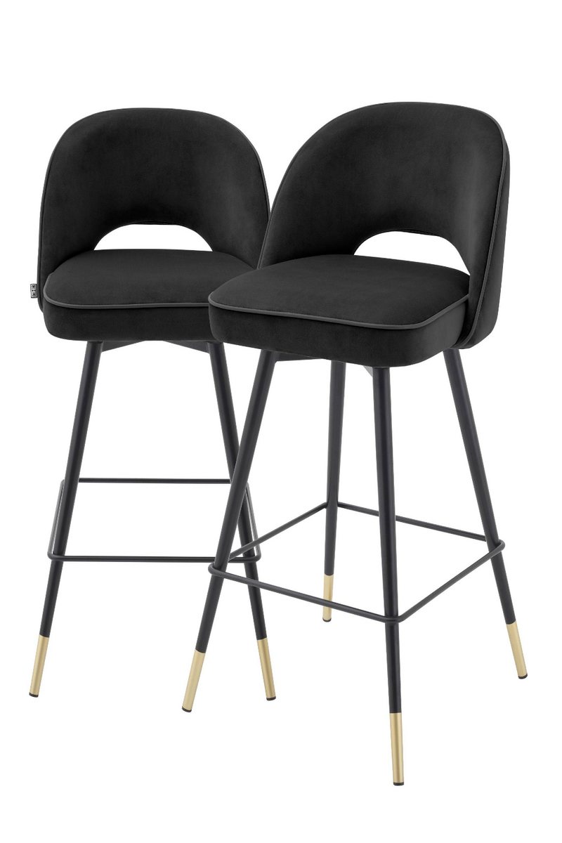 Upholstered Swivel Counter Stool Set (2) | Eichholtz Cliff | Eichholtzmiami.com